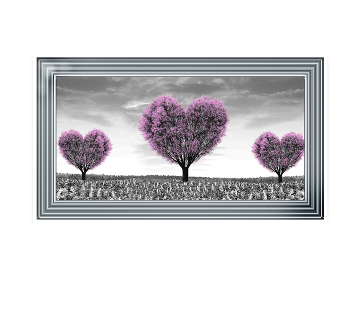 Pink heart trees