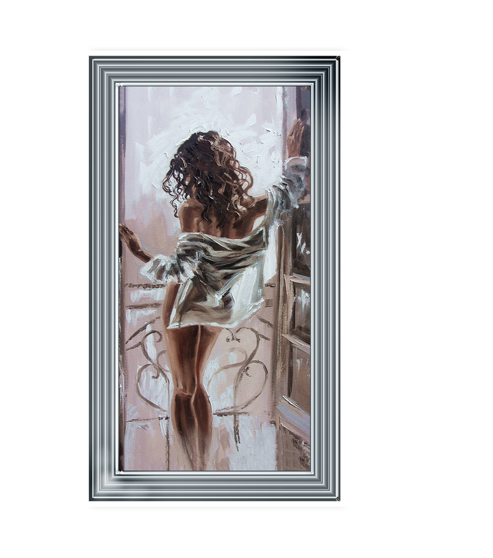 By the window