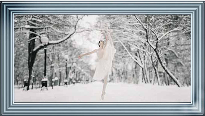 FG739 Ballerina on snow
