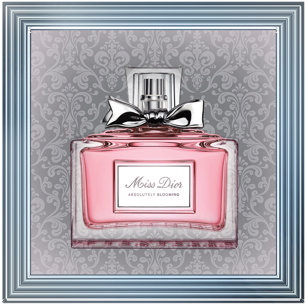 FS079 Perfume bottle on grey background
