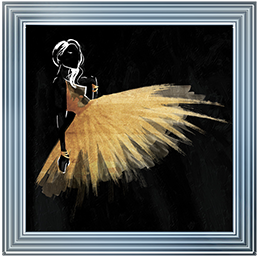 FG071 Golden Dress Puff Mate
