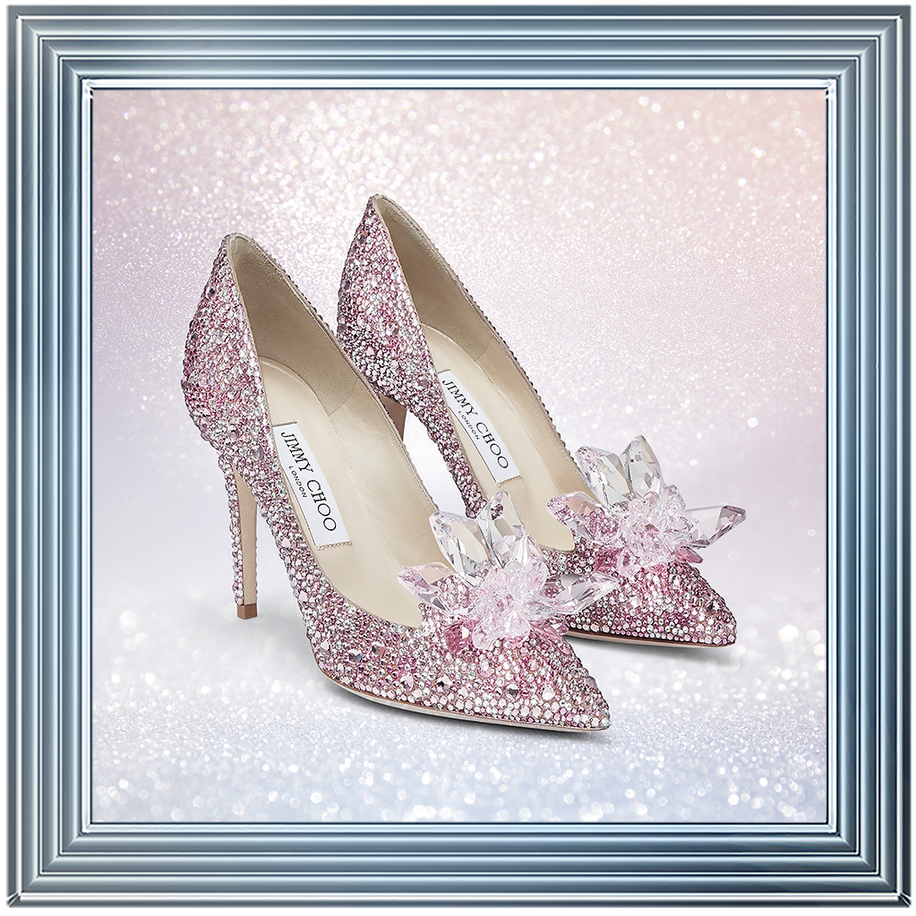 FS271 Pink sparkly high heels