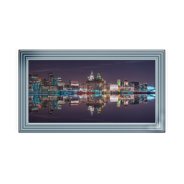 CY044 Liverpool city skyline across the River Mersey