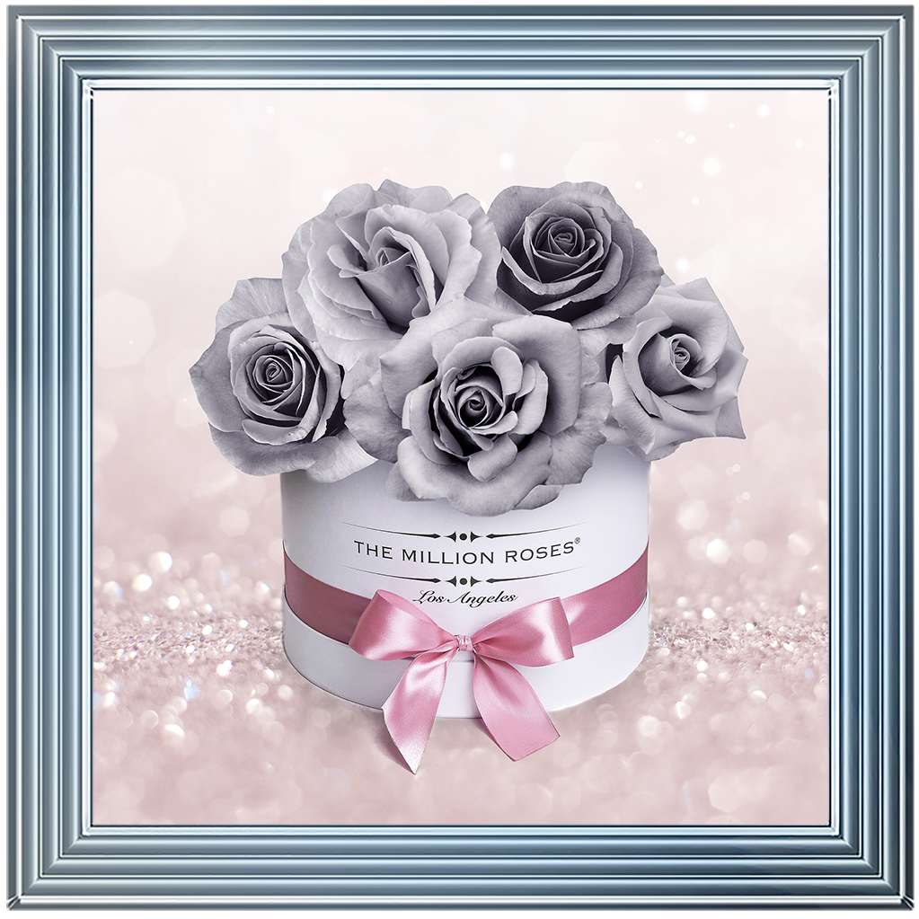 FL084 Grey Flower Box
