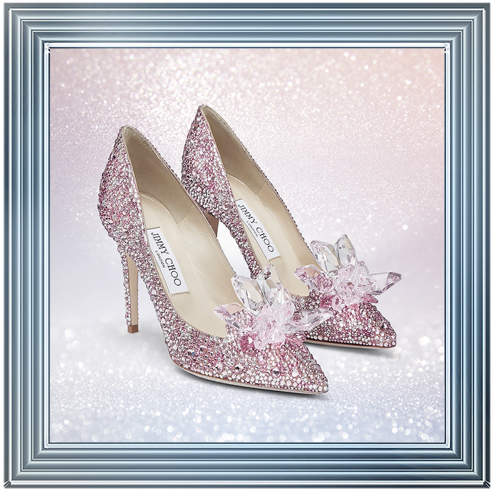 FS271 Pink sparkly high heels