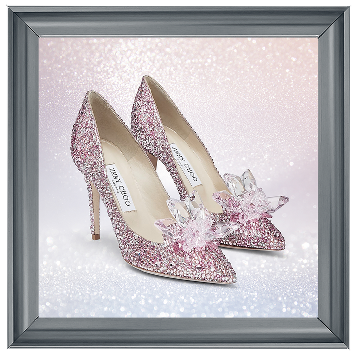 FS271 Pink sparkly high heels