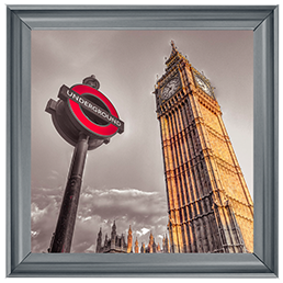 CY087 Underground sign with Big Ben