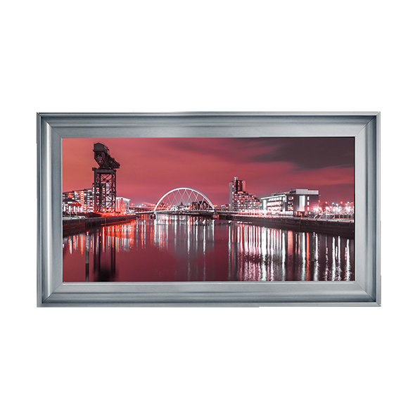 CY028 View along the river Clyde at night
