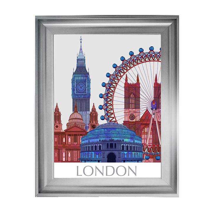 CY049 London Landmarks , Red Blue