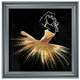 FG070 Golden Dress Puff