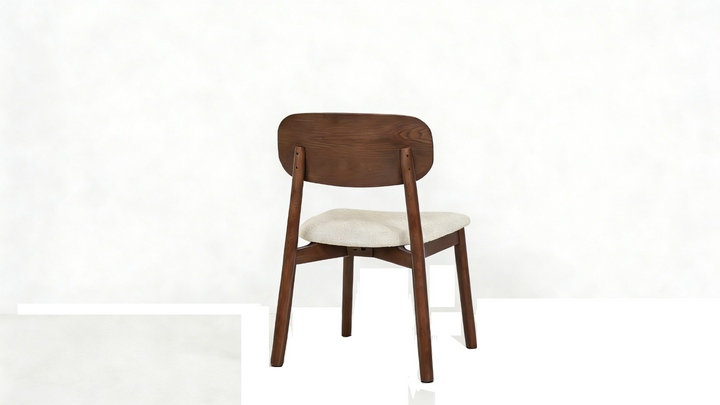 Clara Chair - Walnut & Cream