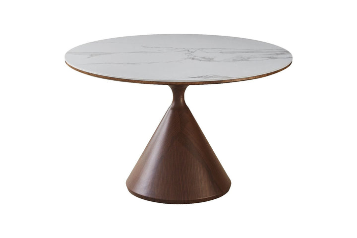 Corteo Table - Walnut & White / Sunset Cloud Vein
