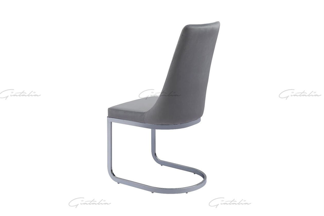 Curva Chair - GREY FRENCH VELVET