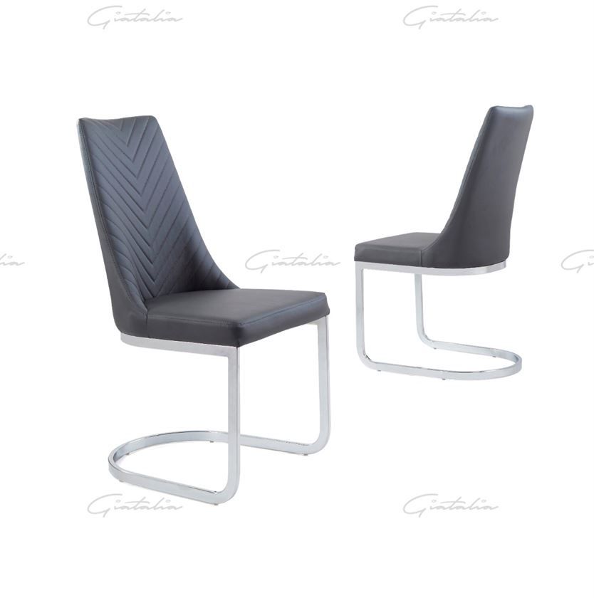 Curva Chair - Grey PU
