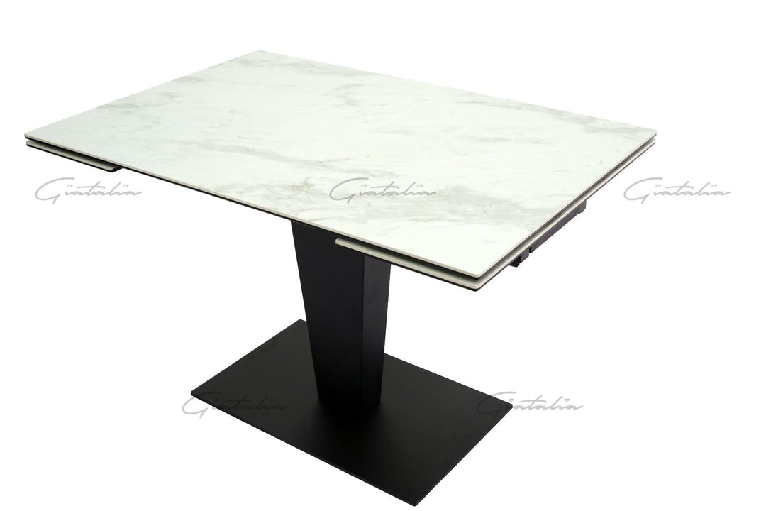 Valentina Extending Table - White Ceramic
