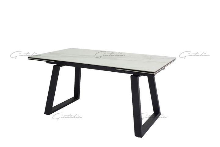Dante Extending Table - White Ceramic