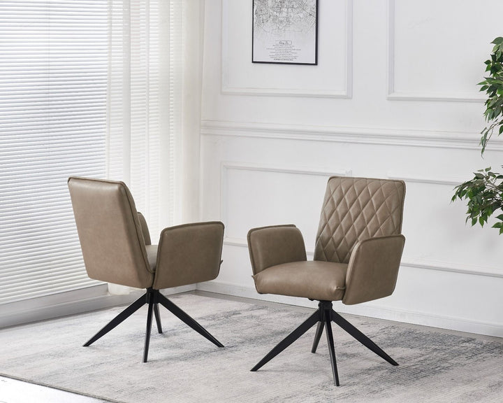 Eclat Chair - Taupe PU