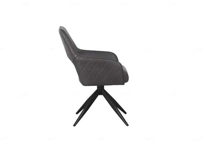 Enrica Chair - Dark Grey PU