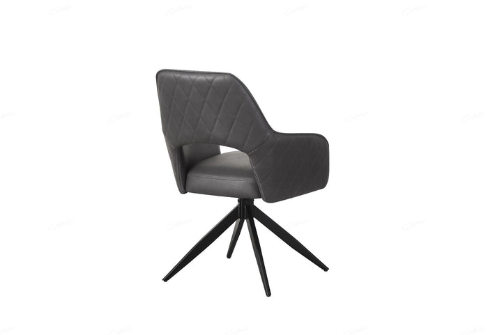 Enrica Chair - Dark Grey PU