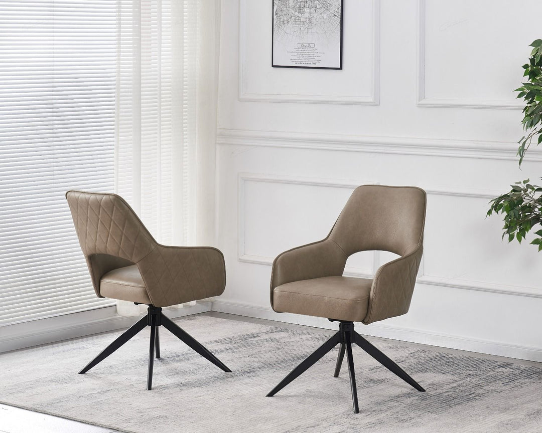 Enrica Chair - Taupe PU