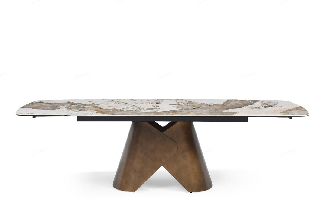 Skip to the beginning of the images gallery
Feretti Extending Dining Table - Matt White Pandora Italian Ceramic