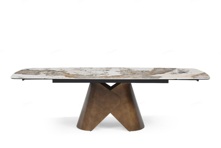 Skip to the beginning of the images gallery
Feretti Extending Dining Table - Matt White Pandora Italian Ceramic