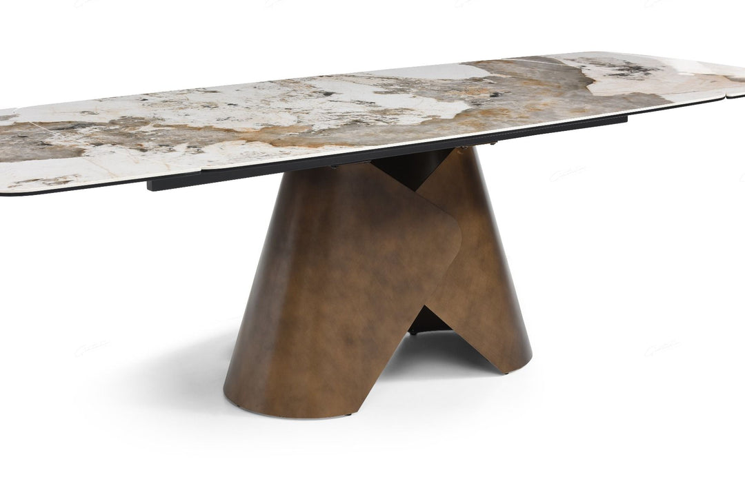 Skip to the beginning of the images gallery
Feretti Extending Dining Table - Matt White Pandora Italian Ceramic