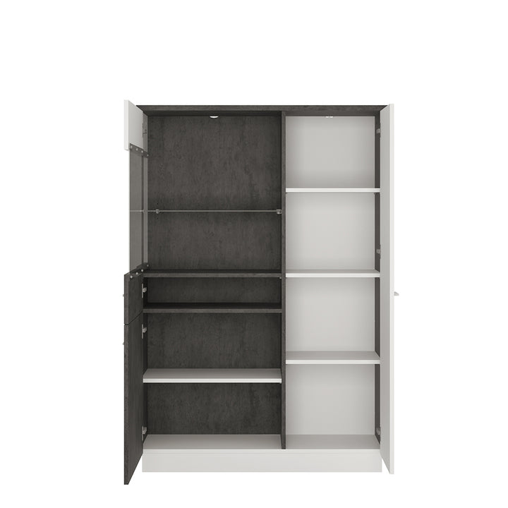 Zingaro Low Display Cabinet Left Hand
