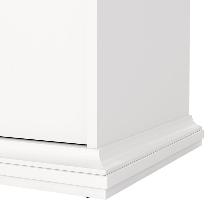 Paris Double Bed Frame 140 x 200cm in White Finish