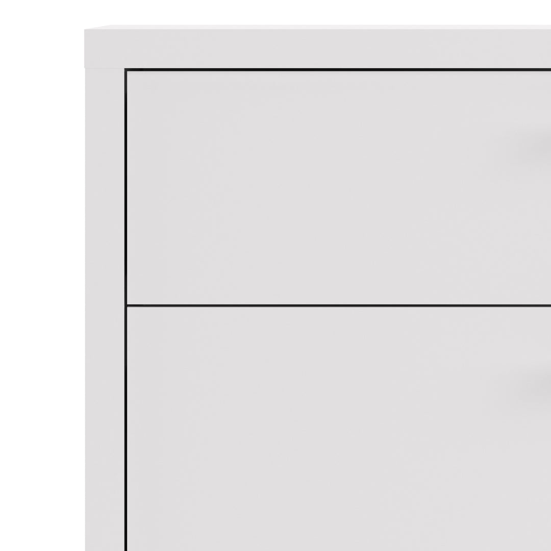 Prima Bookcase with Drawers and Doors in White
