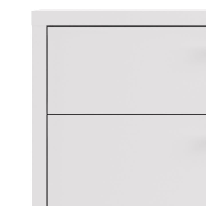 Prima Bookcase with Drawers and Doors in White
