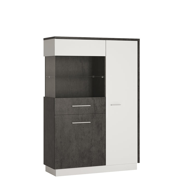 Zingaro Low Display Cabinet Left Hand
