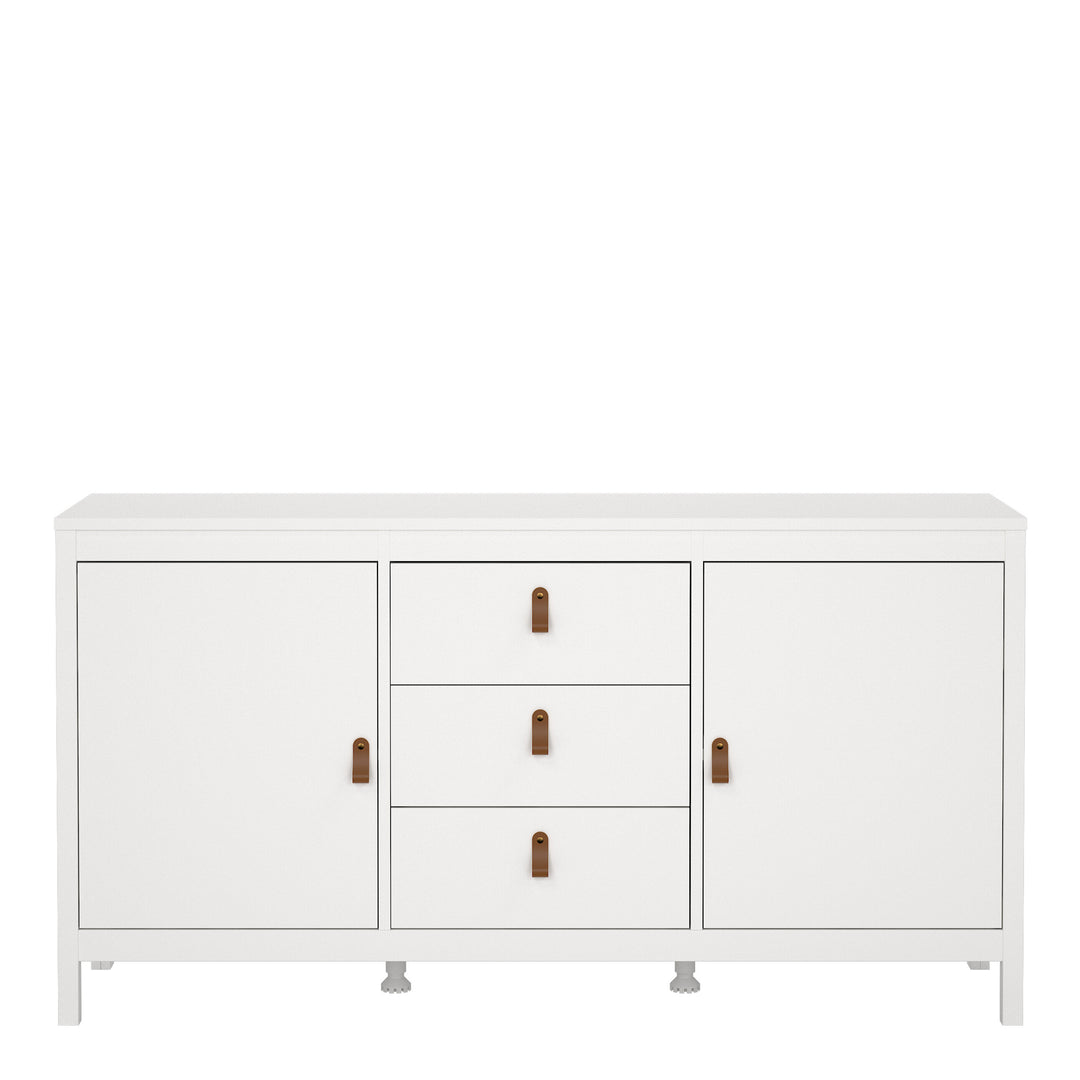 Barcelona Sideboard 2 Doors + 3 Drawers in White