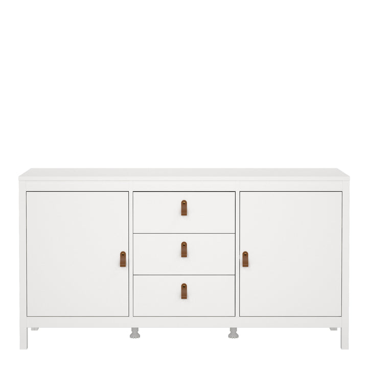 Barcelona Sideboard 2 Doors + 3 Drawers in White