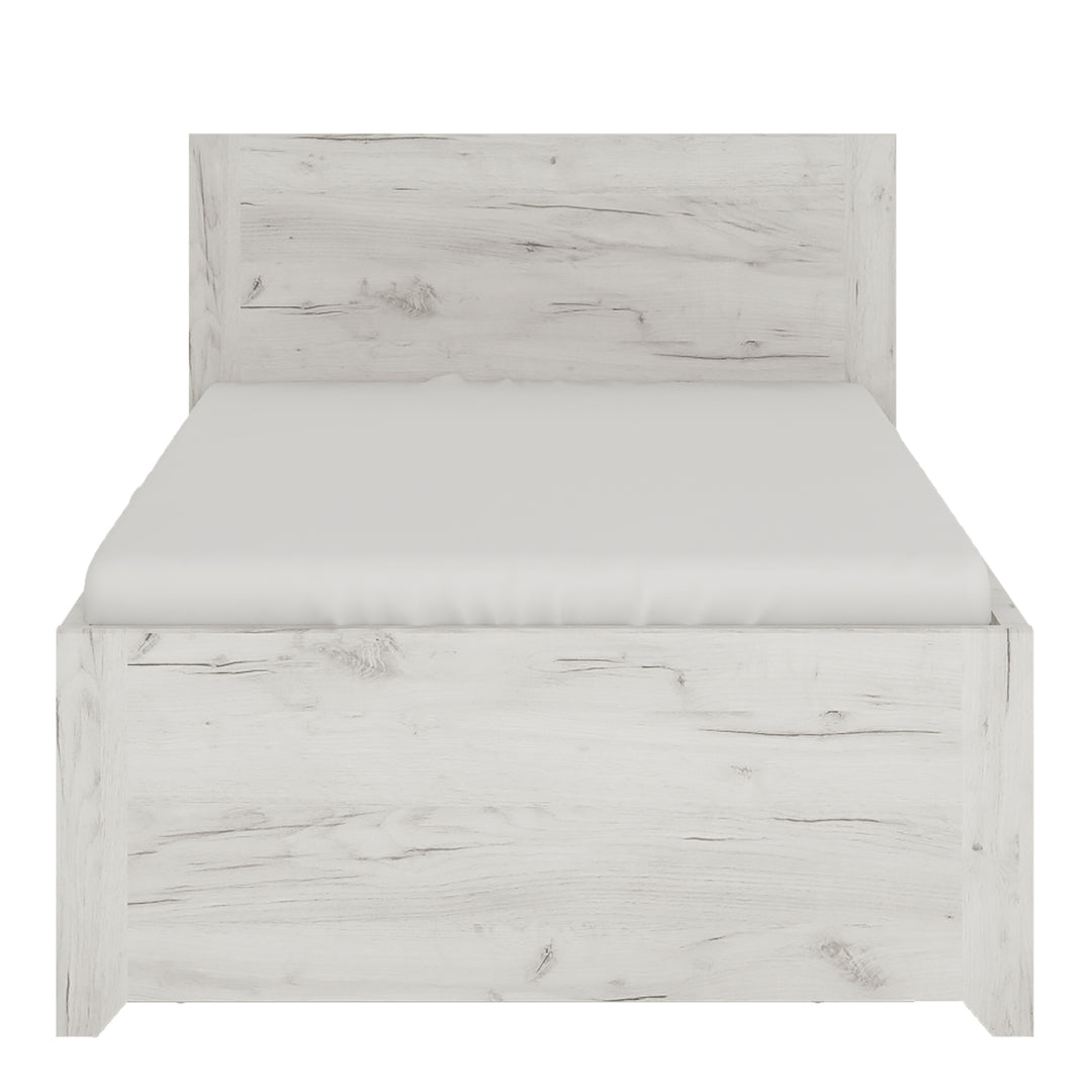 Angel Single Bed Frame with Underbed Storage Drawer (3ft/90x190cm, Includes Slats)