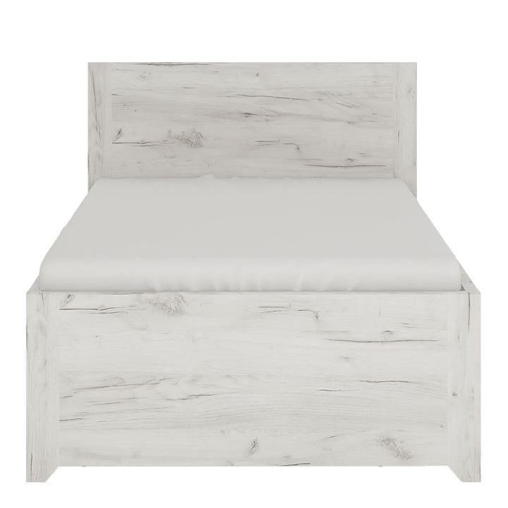 Angel Single Bed Frame with Underbed Storage Drawer (3ft/90x190cm, Includes Slats)