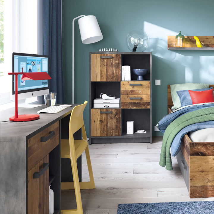 Brooklyn Single Bed Frame 3ft (90x190cm) in Walnut Finish