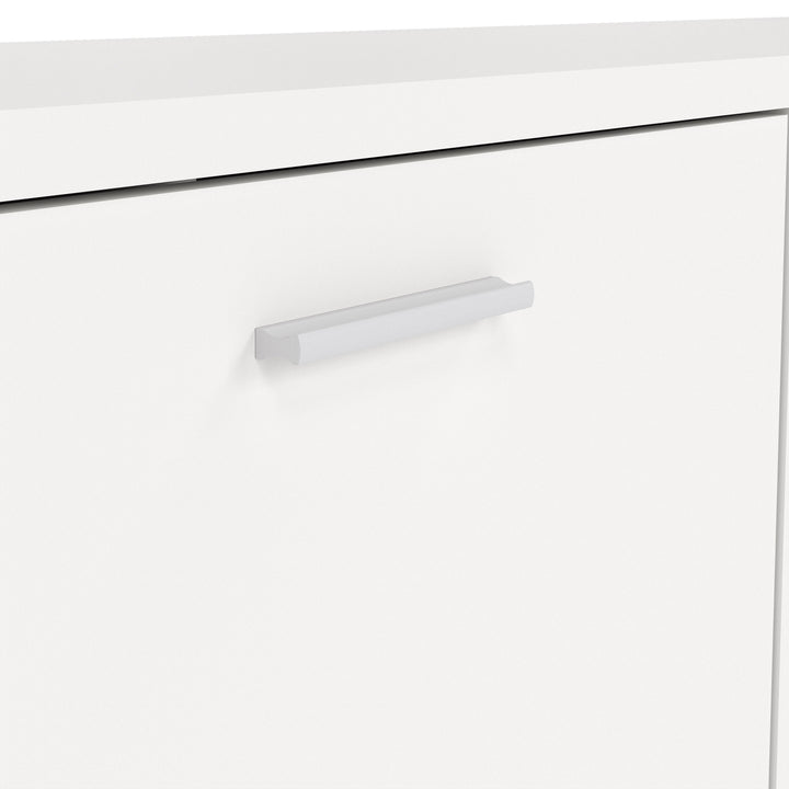 Media TV Unit with 2 Doors and 1 Drawer in White