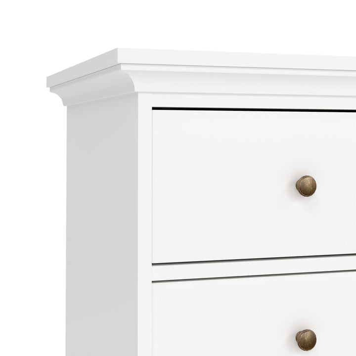 Paris Double Bed Frame 140 x 200cm in White Finish