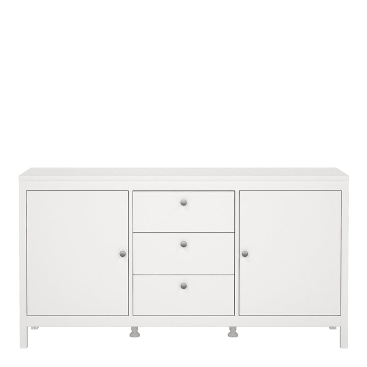 Madrid Sideboard 2 Doors + 3 Drawers in White