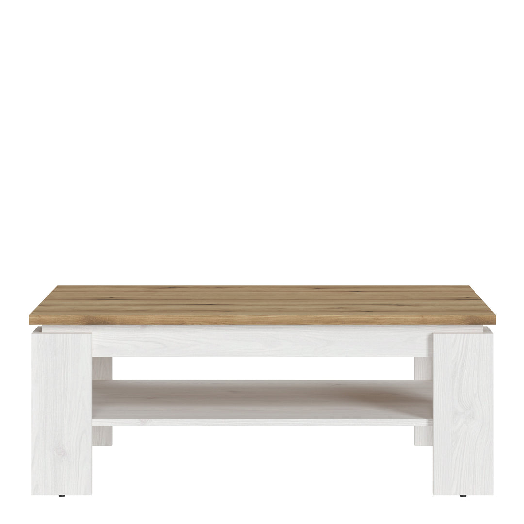 Celesto Coffee Table in White and Oak
