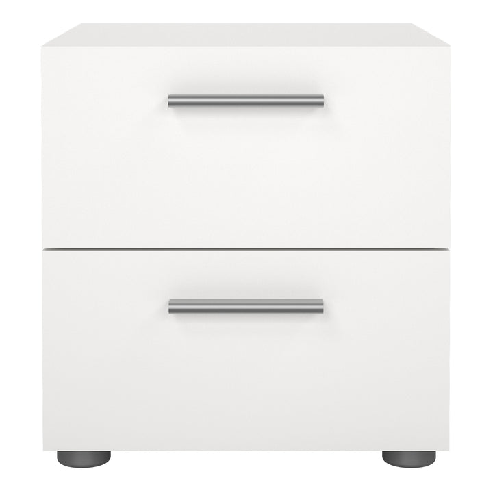 Pepe Bedside 2 Drawers in White