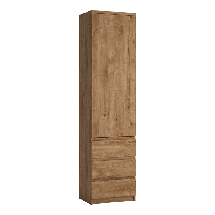 Fribo Tall Cupboard with 3 Drawers in Oak