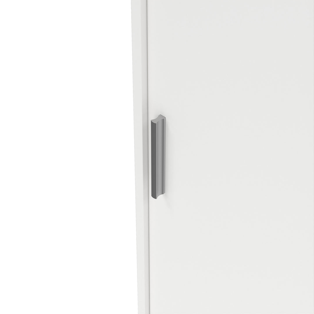 Naia Wardrobe with 2 Sliding Doors + 1 Door + 3 Drawers in White