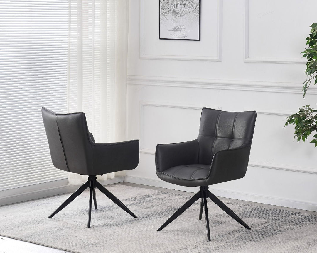Franca Chair - Dark Grey PU