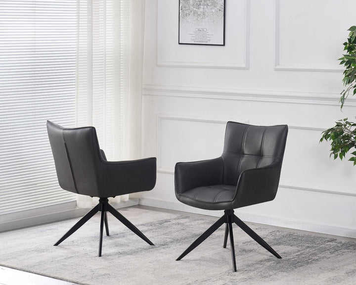 Franca Chair - Dark Grey PU