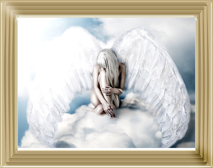White cloud angel