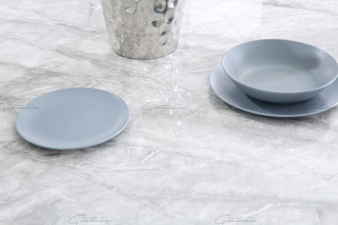 Calacatta Dining Table - Grey Marble