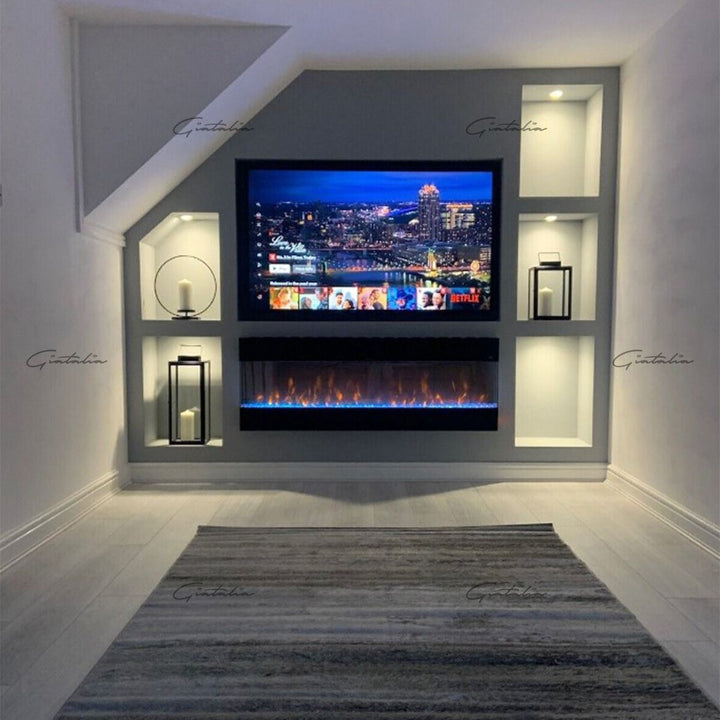 Mirage Mantel Fire - 50'' - Black