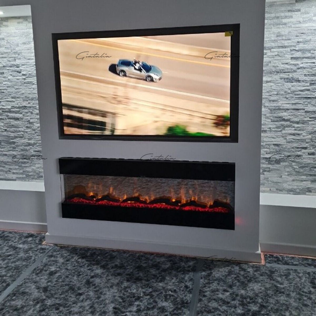 Mirage Mantel Fire - 50'' - Black